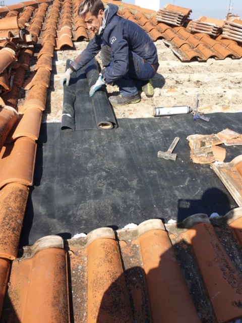 Impermeabilización de tejados con tela asfáltica en Tarragona